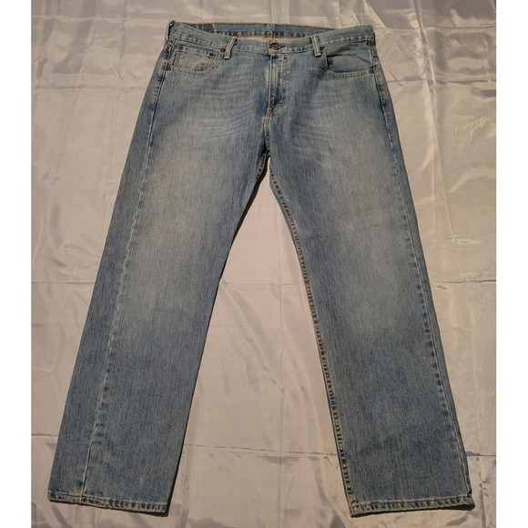 Levis 569 Mens 36x30 Denim Blue‎ Jeans Medium Wash Loose Fit Straight Leg Baggy - Picture 1 of 12